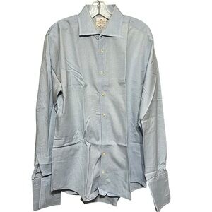 Hawes & Curtis Warwick Gingham Slim French Cuff Button Front Shirt